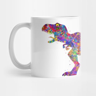 Tyrannosaurus rex dinosaur watercolor Mug